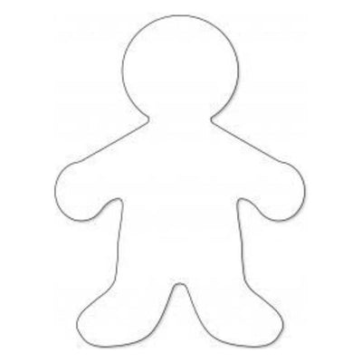 Big Cut-Outs, White Paper, 16" People, 25pcs,