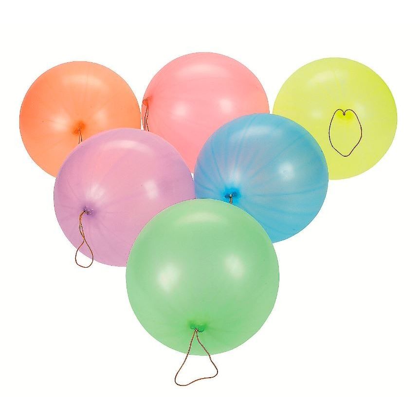 Neon Latex Punch Balls 50/pk 10"
