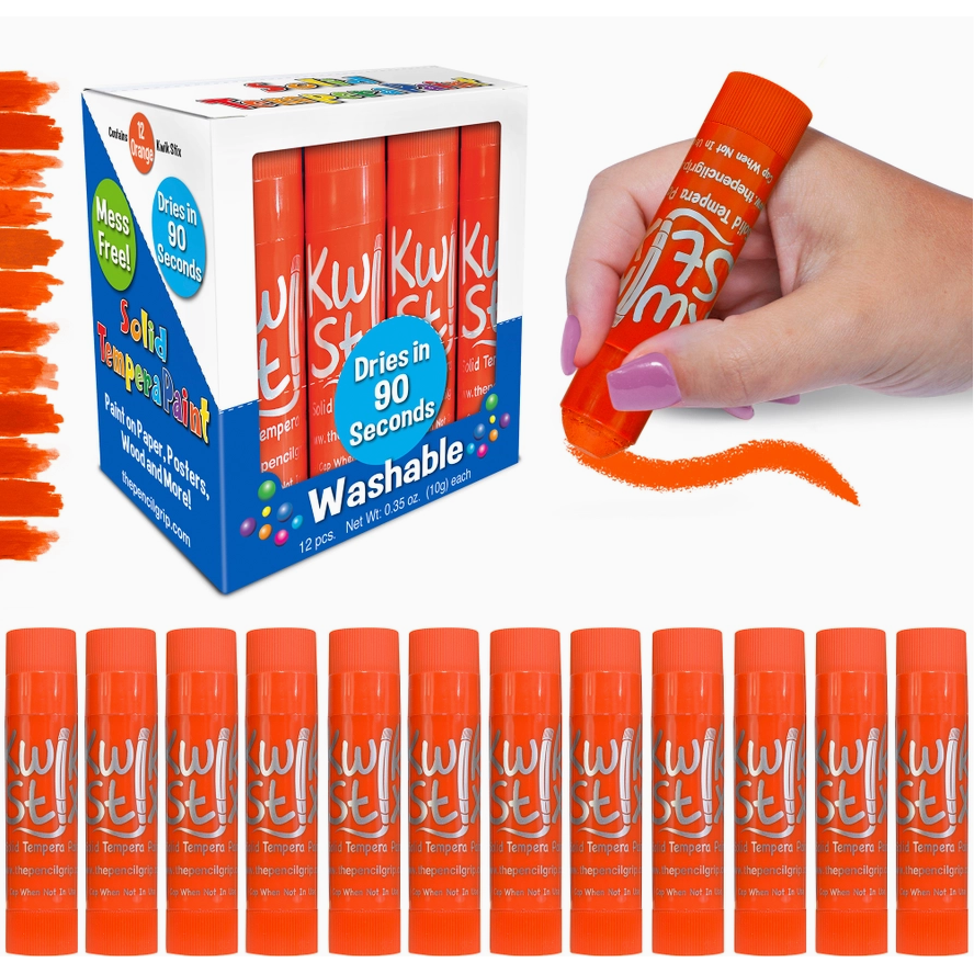 Kwik Stix Solid Paint Bulk Orange 12 Count
