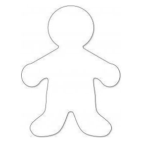 Big Cut-Outs, White Paper, 16" People, 25pcs,