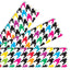 Houndstooth Multicolor Borders 2 3/4in x 35 3/4ft 12/pk (Discontinued)