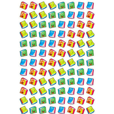 Smiley Book Stickers 7/16" (8 Sheets)