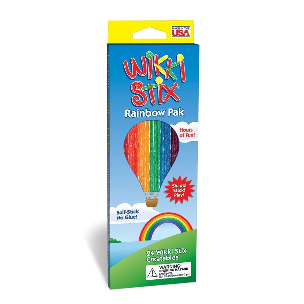 Wikki Stix Rainbow Self Stick 24/pk