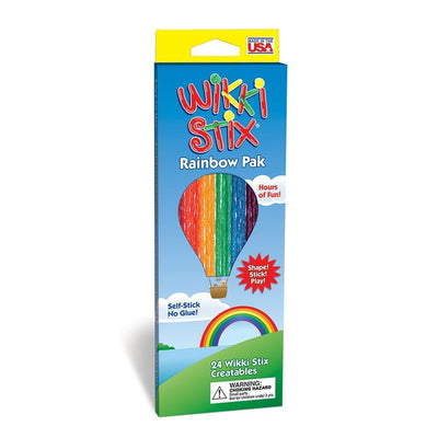 Wikki Stix Rainbow Self Stick 24/pk