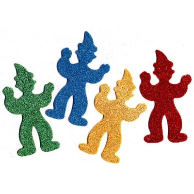 Clown Sparkle Foam Shapes 20/pk