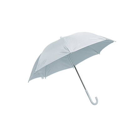 28" DIY Paintable White Nylon Umbrellas with Plastic Safety Knobs 6/pk
