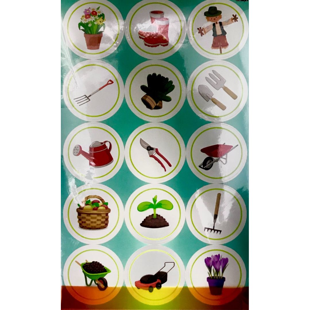 Garden Stickers 1 3/4 Inch | Garden Labels - Disc – Skool Krafts