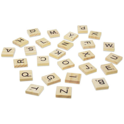 Wooden Letter Tiles 1.8cm x 2cm 26/pk