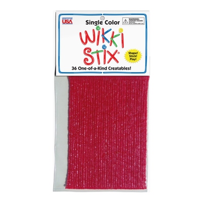 Wikki Stix Single Color Pak Red 6" 36/pk