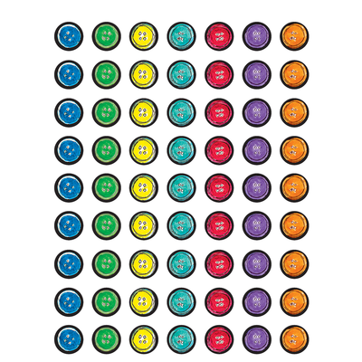 Groovy Buttons Mini Stickers 1/2" (6 Sheets)