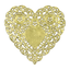 Paper Heart Doilies 4"