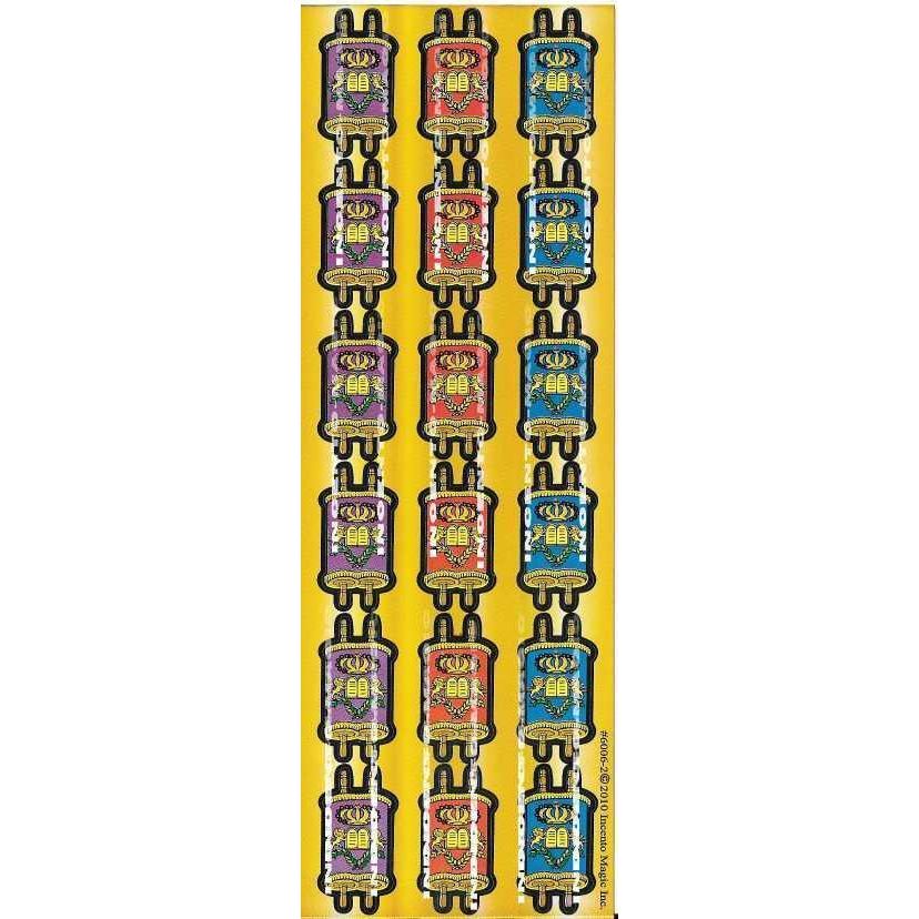 Stickers Torah Colored  25 Sheets