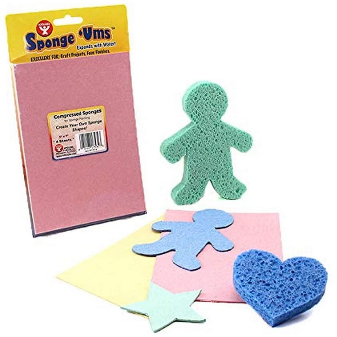 Compressed Sponge People - 6", 4 ct.