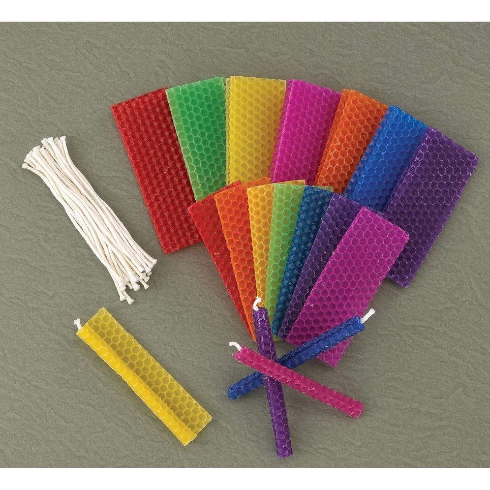 Design Your Own Chanukah Beeswax Candles Kit 44 Sheets