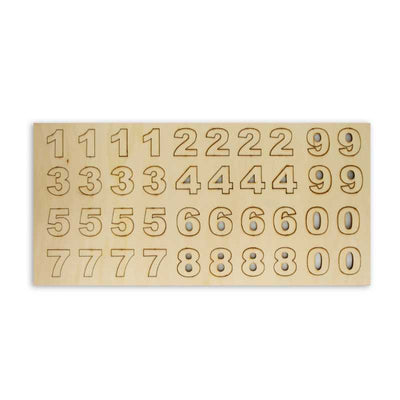 Large Wooden Numbers 1 1/4"
