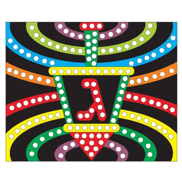 Chanukah Jewel Art 6.5″ x 8″