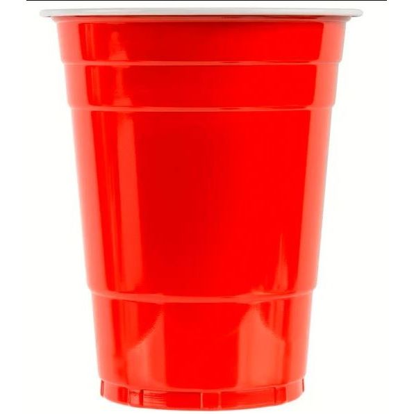 Red Plastic Cup 16oz 50/pk
