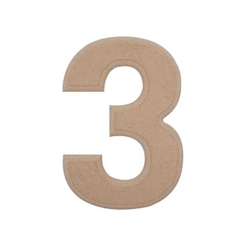 6" Wood Number ("1")