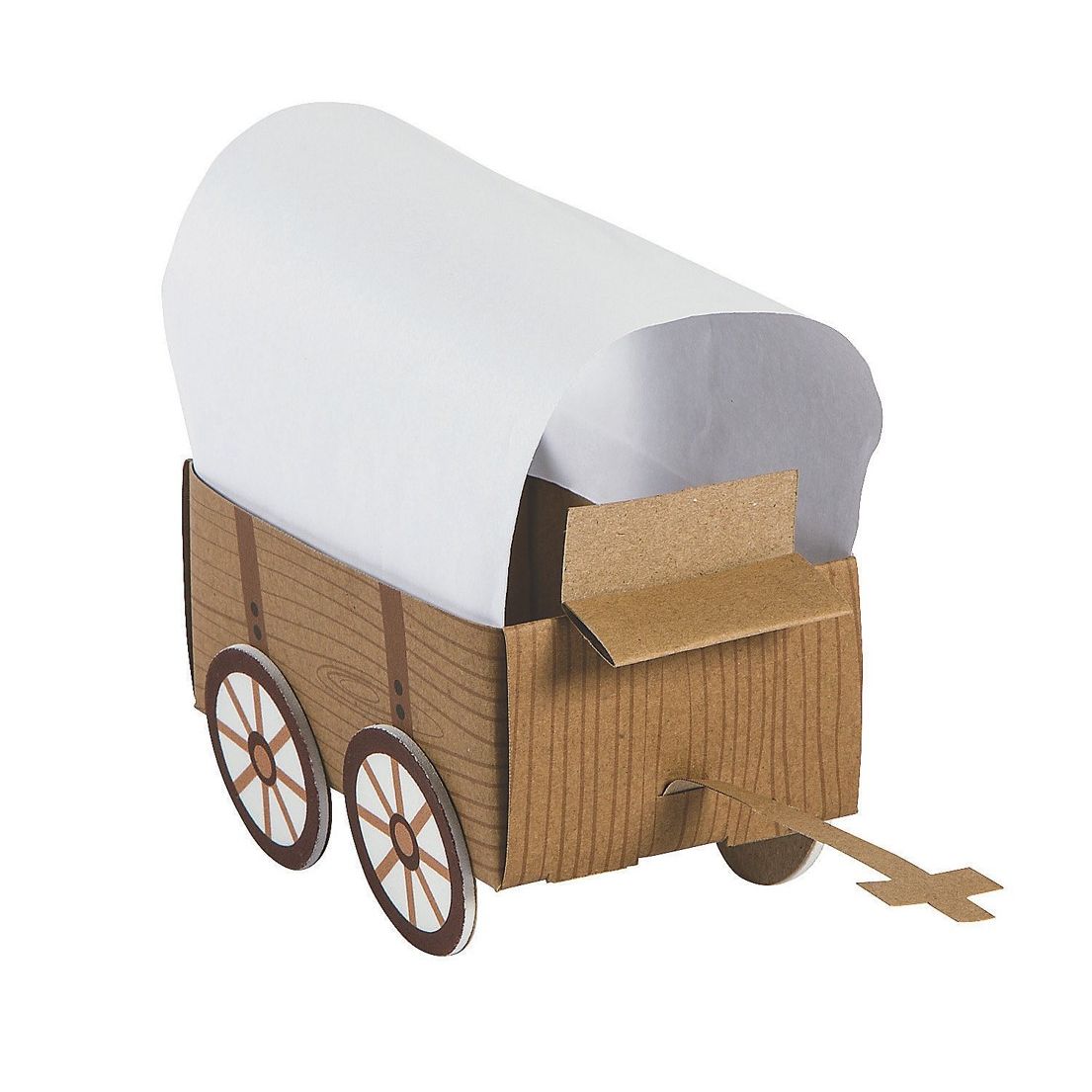 3D Western Covered Wagon Craft Kit 7 3/4" x 5 1/2" - Makes 12