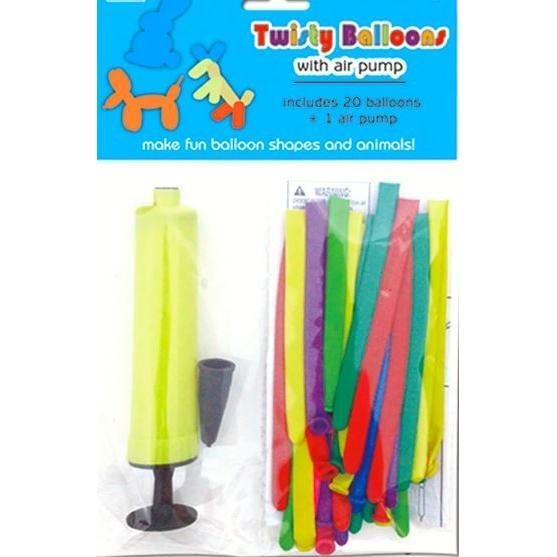 Twisty balloons (20 balloons + air pump)