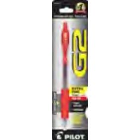 G2 Retractable Gel Pen Extra Fine Red
