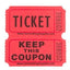 Roll Tickets (double, Green) 2000 sets per roll