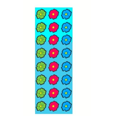 Flower Die Cut Stickers Large (25 Sheets)