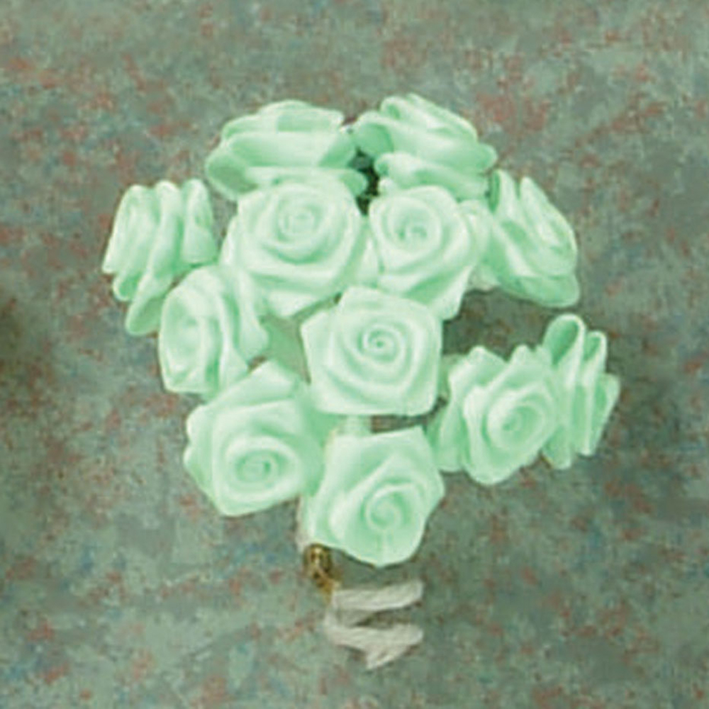 Ribbon Rose Mint color,  medium, 144/pk