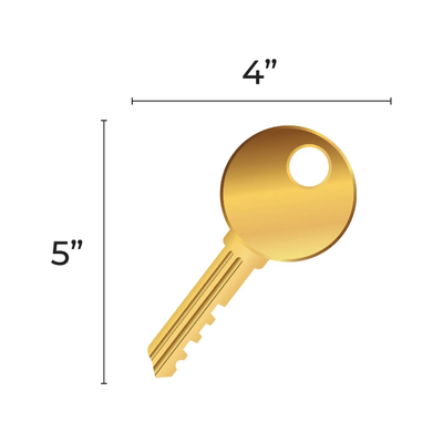 Gold Keys cutout 5" 20/pk