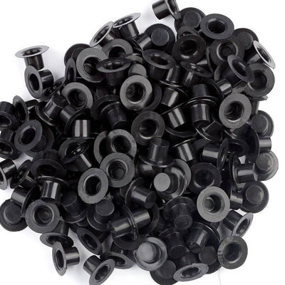 Mini Black Plastic Top Hats For Crafts 5/8" x 7/8" 144/pk