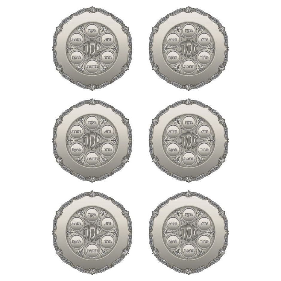 Seder Plate Stickers 50mm Round Color Print 10/pk