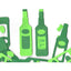 Foam Shape Bottle of olive oil