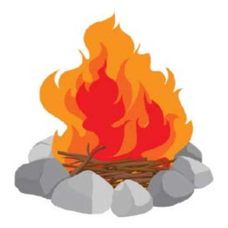 Fire Cardstock Cutout 2" 20/pk (Closeout)