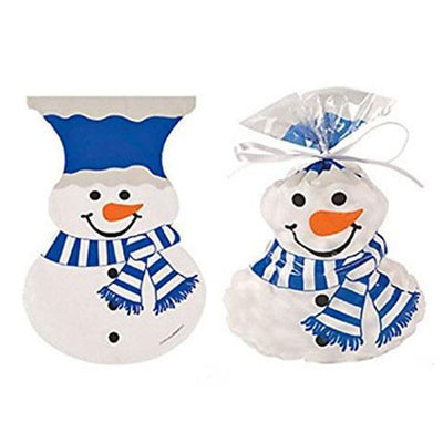 Cello Bags Snowman 6 3/4" x 9 1/4" 12/pk (Discontinued)