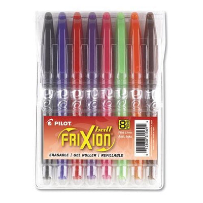 Frixion Erasable Ball Pen 8/pk Assorted Colors