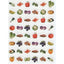 Stickers Vegetables 3/4" (10 Sheets)