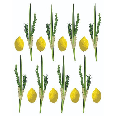 Lulov And Esrog Stickers 6 sheets