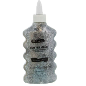 Glitter Glue Silver 6.72Fl oz