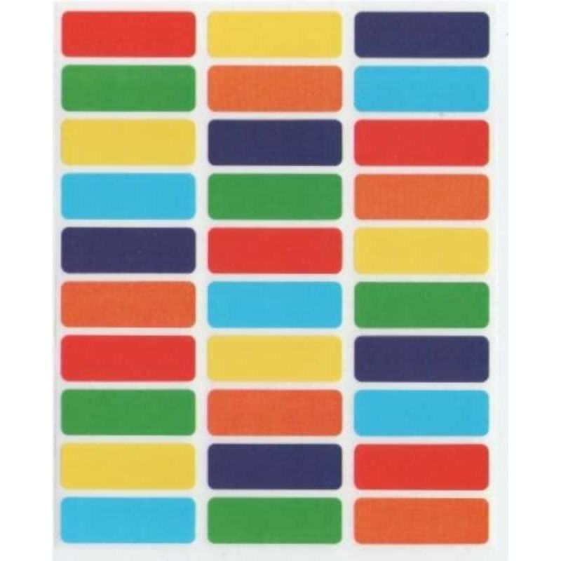 Rectangle Stickers 1 1/4" (25 Sheets)