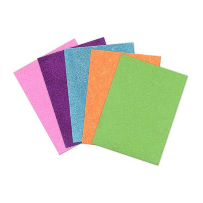 Fun Foam Glitter Sheets 9"x12" Asst 1/pc