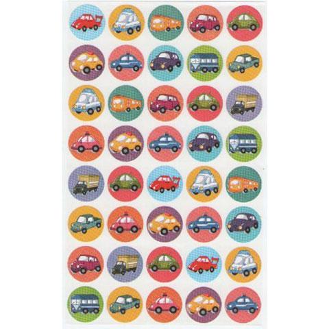 Stickers Cars 3/4" 10/sheets