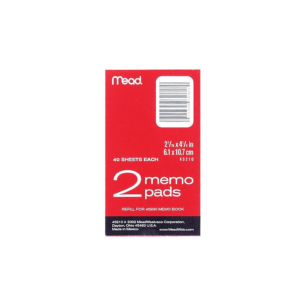 2.44 X 4.25,MEMO PADS, 2PK,40C