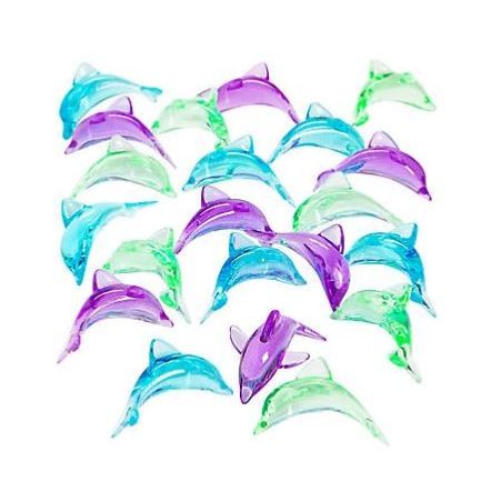 Dolphin Table Tossers  1 3/4" x 1" 48/pk