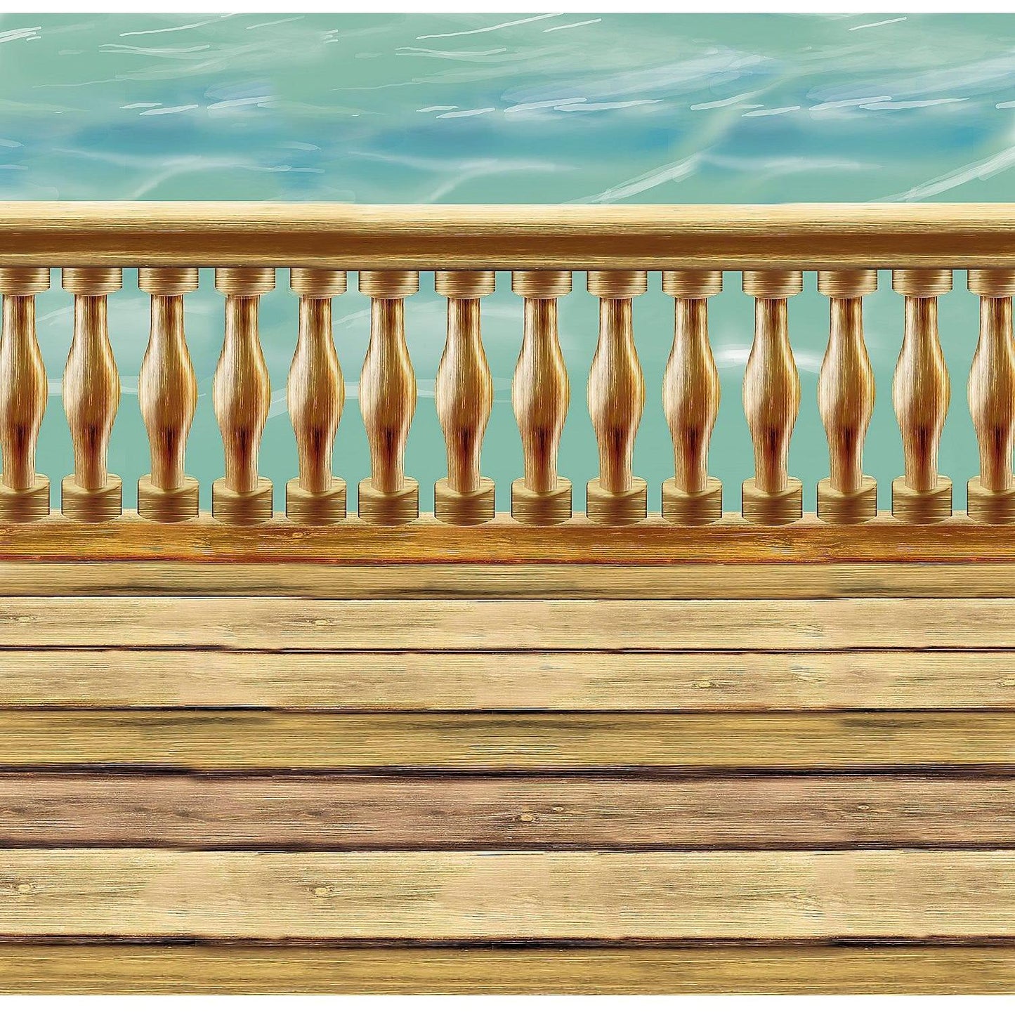 Deck Backdrop 30 ft. x 4 ft.