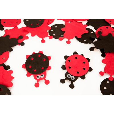 Lady Bug Foam Shapes 2 3/4" x 2 1/4" 20/pk