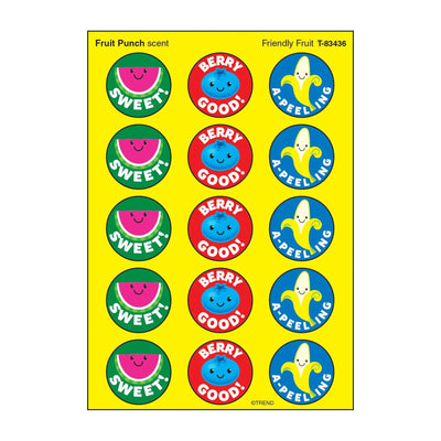 Fruit Punch Scent Stickers (Applause) 1" (4 Sheets)