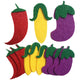 Fruit felt shape 5/pcs