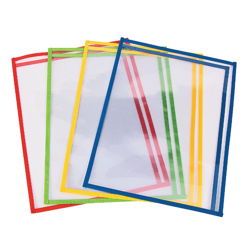Primary Side-Loading Dry Erase Pocket 1pc