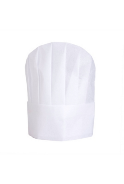 Disposable Chef Hat 25/pk White