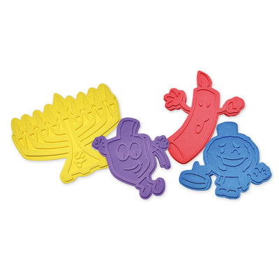 Chanukah Giant Foam Stamps Approx. 9" 4/pk